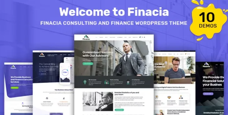 Finacia – Finance & Business WordPress Theme Nulled