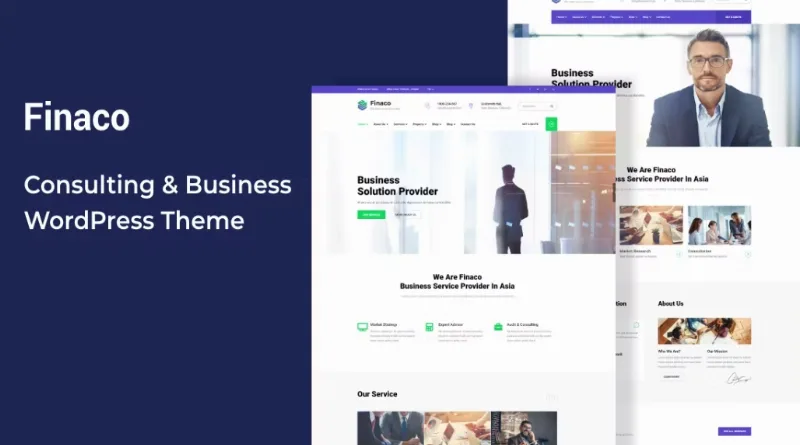 Finaco – Consulting & Business WordPress Theme