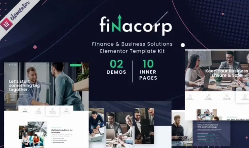 FinaCorp – Finance Corporate Elementor Template