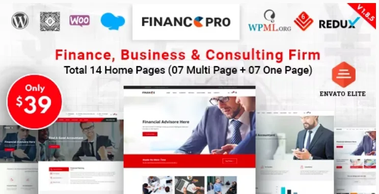Finance Pro – Business & Consulting WordPress Theme