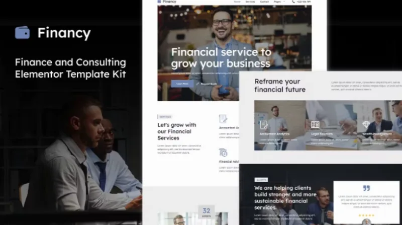 Financy – Finance & Consulting Elementor Template