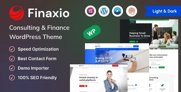 Finaxio – Consulting & Finance WordPress Theme