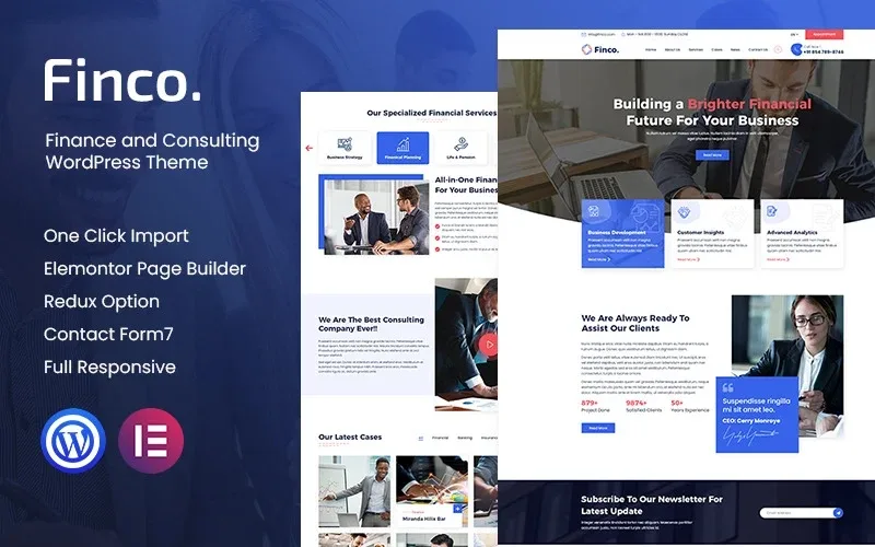 Finco – Finance and Consultinge WordPress Theme