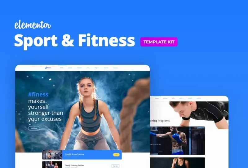 Finess – Fitness Elementor Template