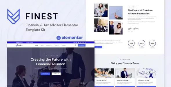 Finest Financial Elementor Template Kit