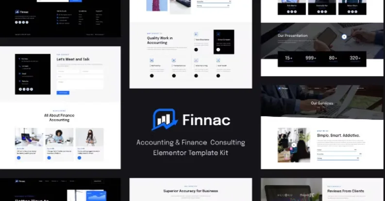 Finnac – Accounting & Finance Consulting Elementor Template