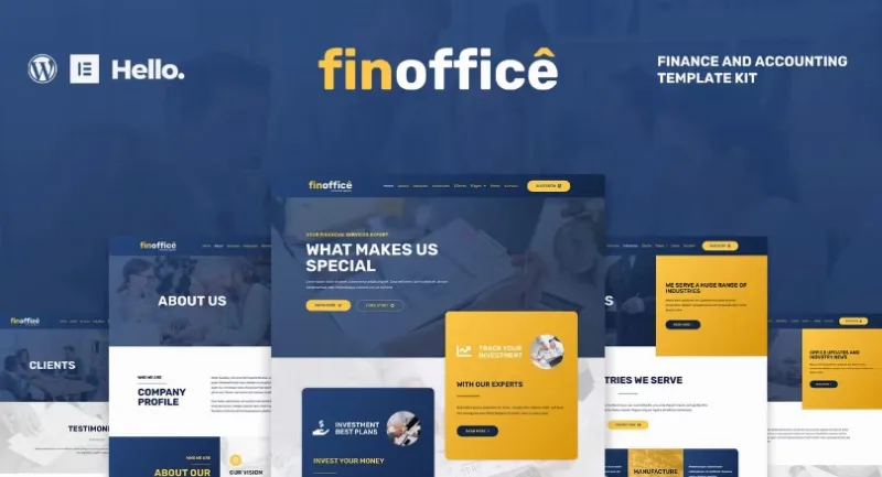 FinOffice – Finance & Accounting Elementor Template