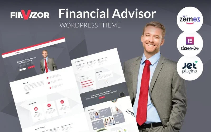 FinVizor – WordPress Theme for Financial Advisor