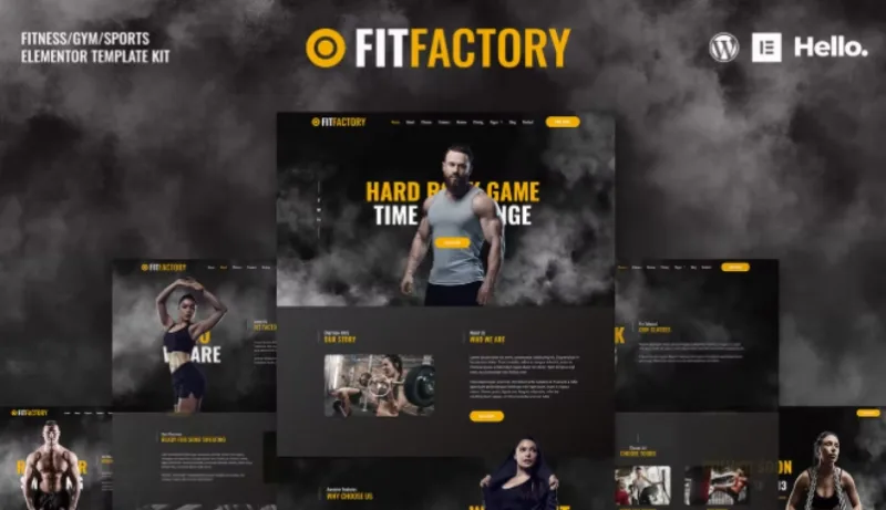 Fit Factory – Fitness Gym Elementor Template