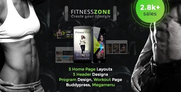 Fitness Zone | Gym & Fitness Theme, perfect fit for fitness centers and Gyms