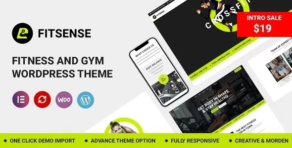 Fitsense – Gym and Fitness WordPress Theme