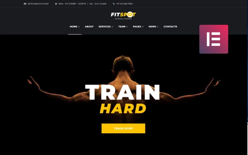 FitSpot – Fitness Studio WordPress Elementor Theme WordPress Theme