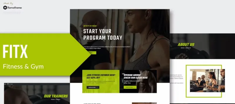 Fitx – Fitness & Gym Elementor Template