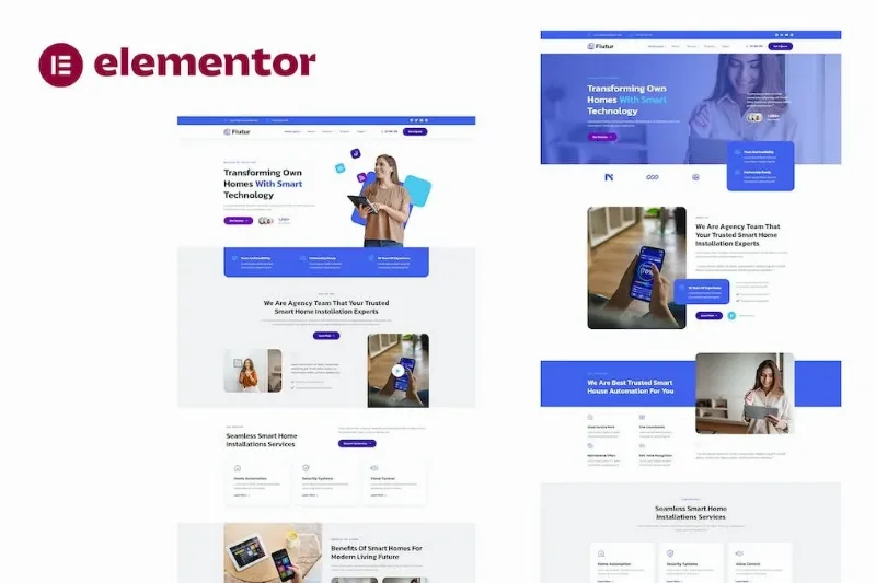 Fiutur – Smarthome Automation Services Elementor Template