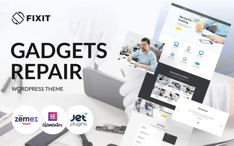 Fixit – Gadgets Repair Multipurpose Modern WordPress Elementor Theme WordPress Theme