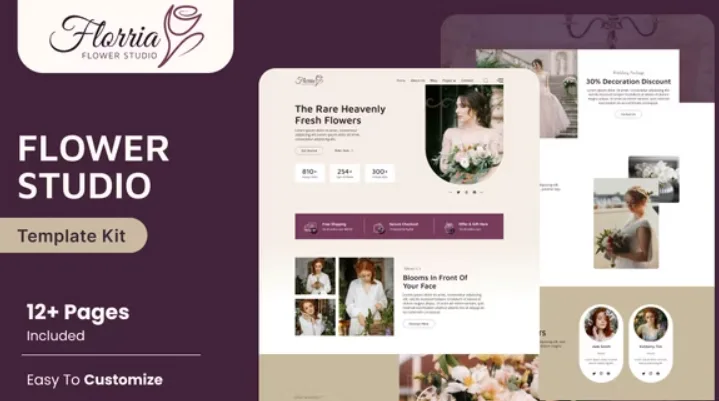 Floria – Flower Boutique & Decoration Elementor Template