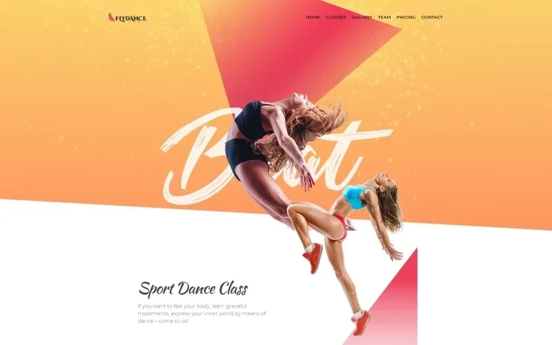 Flydance – Dance Classes WordPress Elementor Theme WordPress Theme
