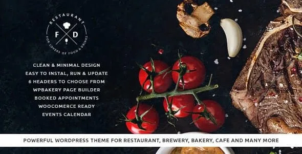Food & Drink – An Elegant Cafe & Restaurant WordPress Theme