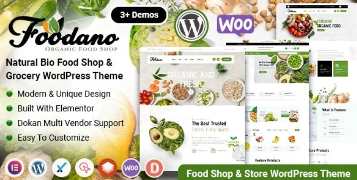 Foodano – Natural Food Shop & Grocery WordPress Theme