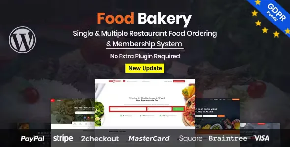 FoodBakery Delivery Restaurant Directory Theme