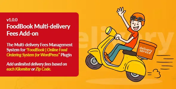 FoodBook Multi-delivery Fees Addon