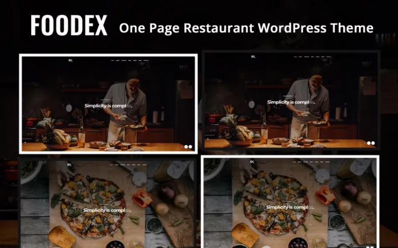 Foodex – One Page Restaurant WordPress Theme