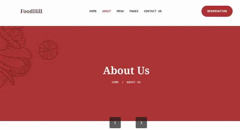 FoodHill – Restaurant Elementor Template
