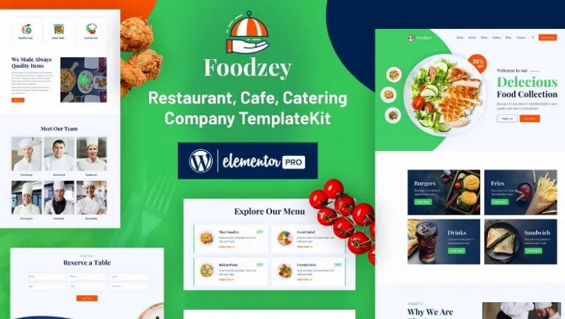 Foodzey – Restaurant Elementor Template