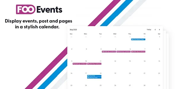 FooEvents Calendar Plugin