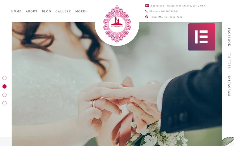 ForeverLove – Wedding Landing WordPress Elementor Theme WordPress Theme