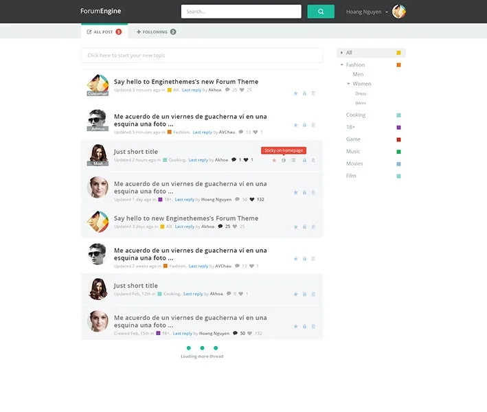 ForumEngine – Forum Software, WordPress Forum Theme