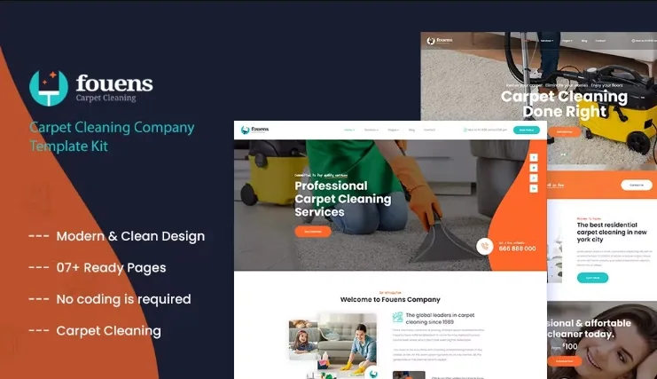 Fouens – Cleaning & Home Maintenance Company Elementor Template