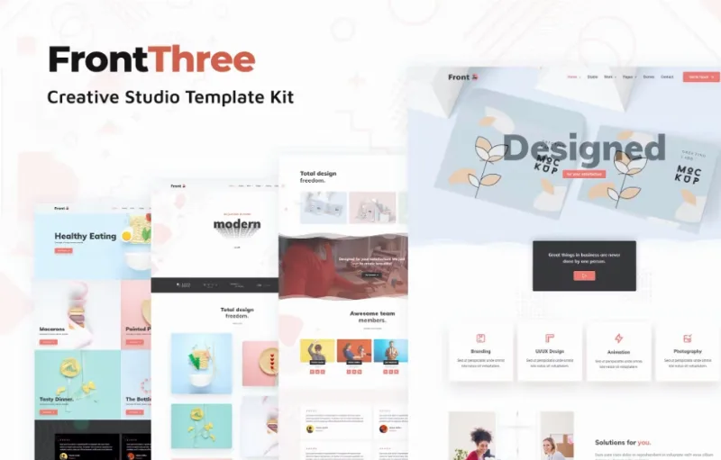 FrontThree – Creative Studio Template
