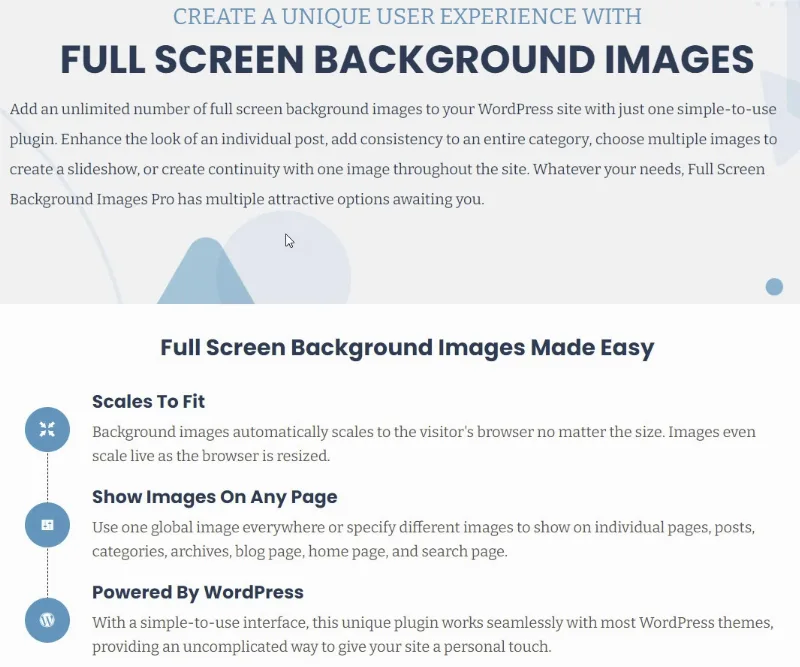 Full Screen Background Images Pro
