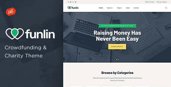 Funlin – Crowdfunding & Charity WordPress Theme