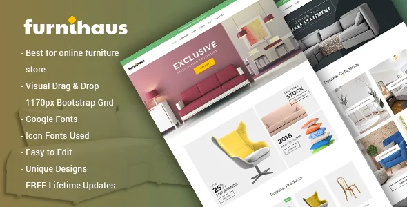 Furnihaus – Responsive Furniture WooCommerce WordPress Theme
