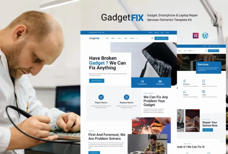 GadgetFIX – Gadget, Smartphone & Laptop Repair Services Template