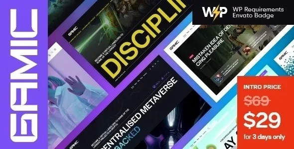 Gamic – Metaverse Gaming & Crypto WordPress Theme