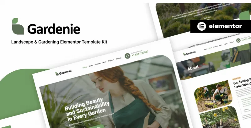 Gardenie – Landscape & Gardening Elementor Template