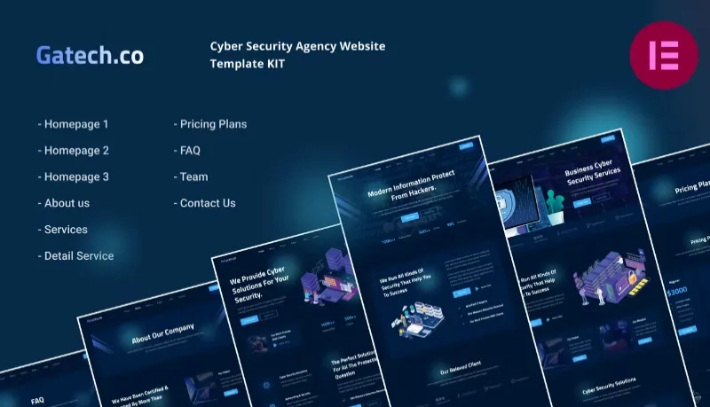 Gatech | Cyber Security & IT Management Elementor Template