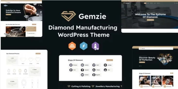 Gemzie – Diamond Manufacturing WordPress Theme