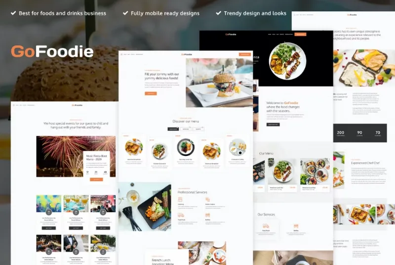 GoFoodie – Cafe & Restaurant Elementor Template