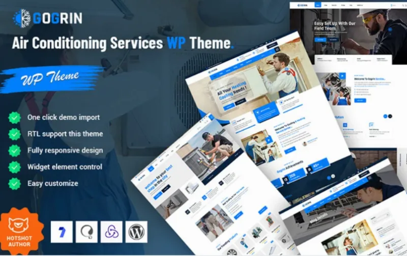 Gogrin – Air Conditioning Services WordPress Theme