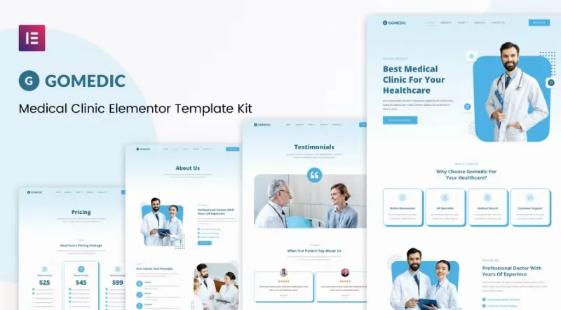 Gomedic – Medical Elementor Template