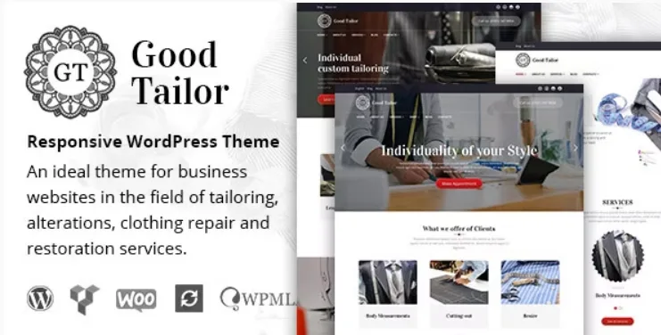 Good Tailor – Fashion & Tailoring Services WordPress Theme