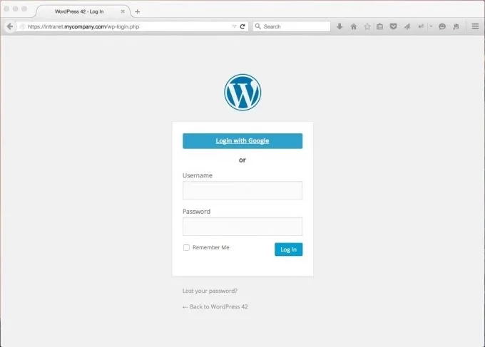 Google Apps Login Enterprise