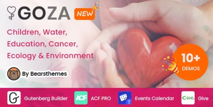 Goza – Nonprofit Charity WordPress Theme