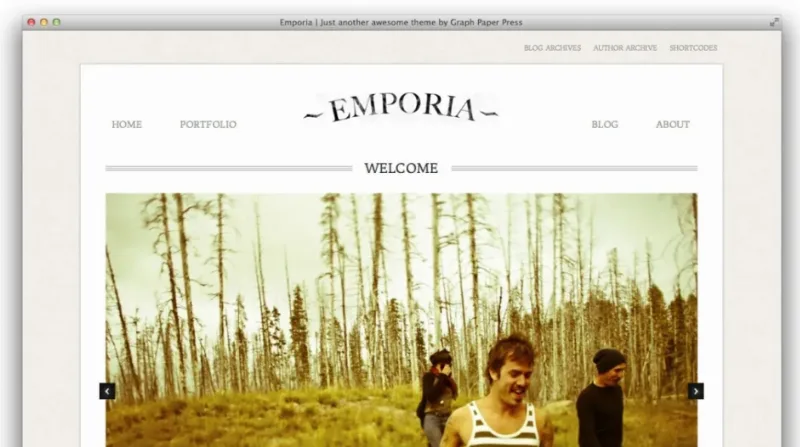 Graph Paper Press Emporia WordPress Theme