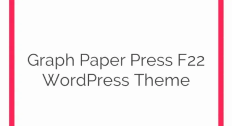 Graph Paper Press F22 WordPress Theme