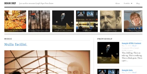 Graph Paper Press High-Def WordPress Theme